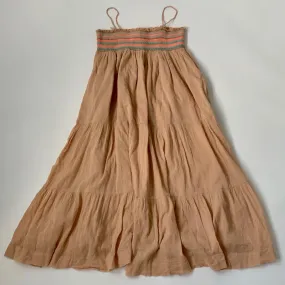 Bonpoint Smocked Apricot Cotton Sundress (12 Years)