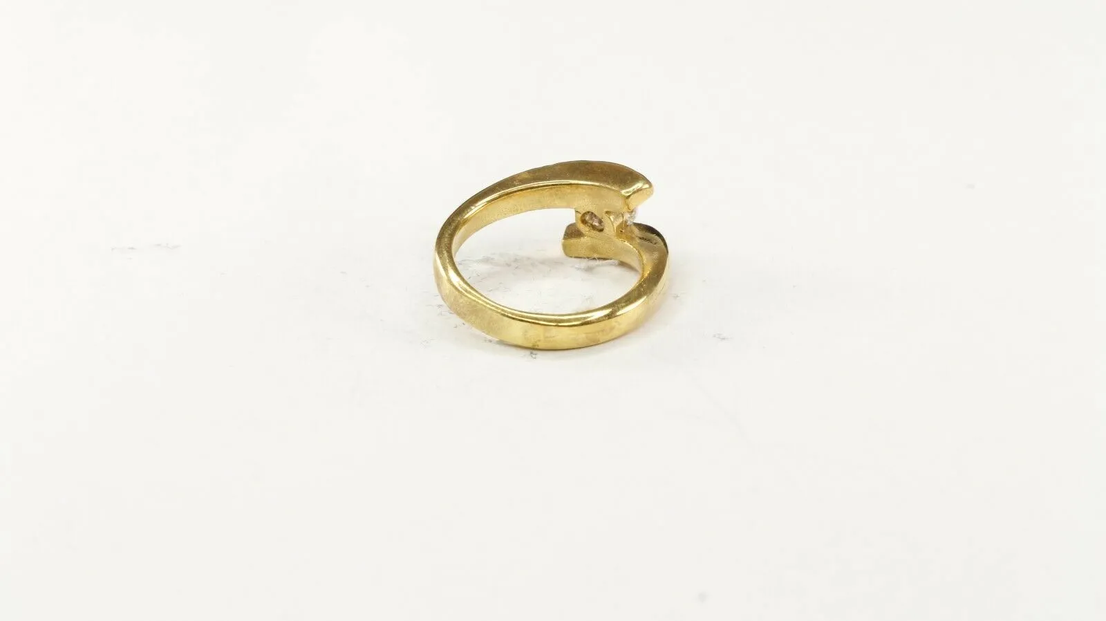 22k Ring Solid Gold ELEGANT Charm Ladies Tension Band SIZE 6 RESIZABLE r2449