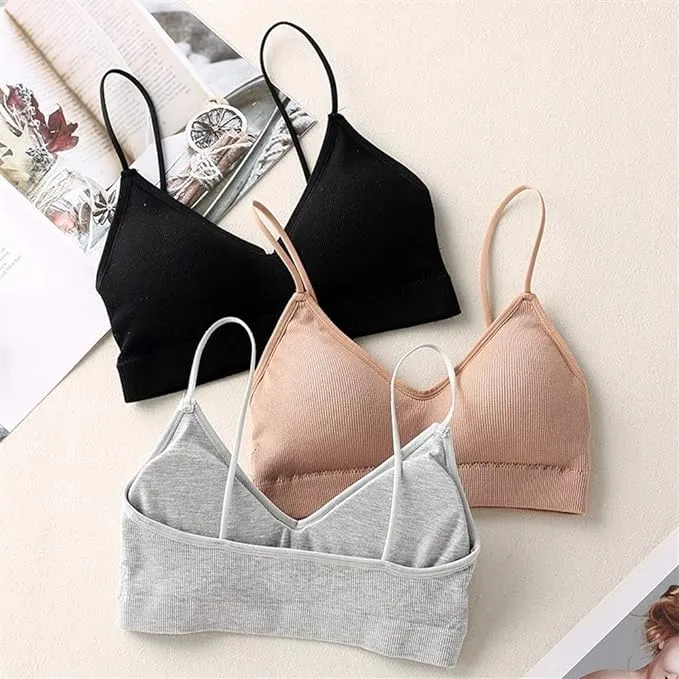 Women's Seamless Lingerie Push Up Crop Tube Top Bra D3012