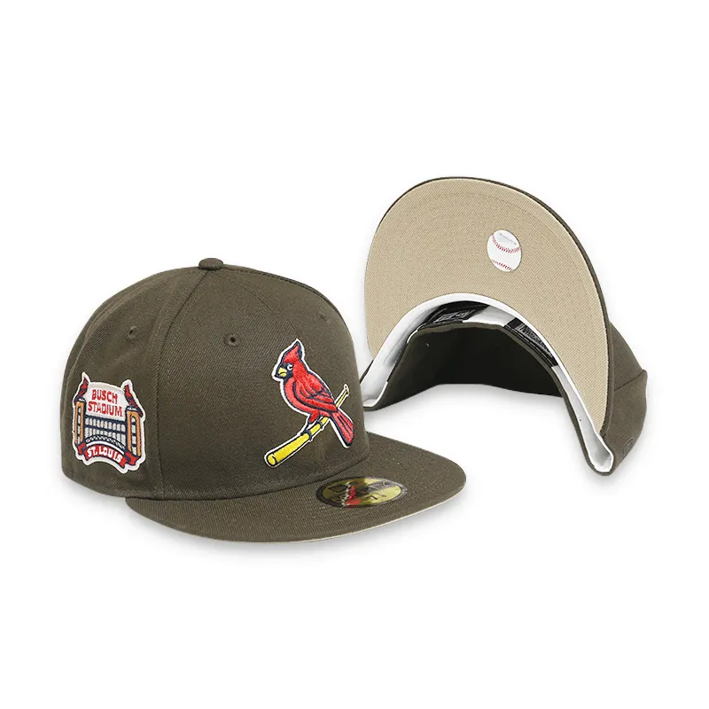 St. Louis Cardinals Busch Stadium Brown 59FIFTY Fitted Hat