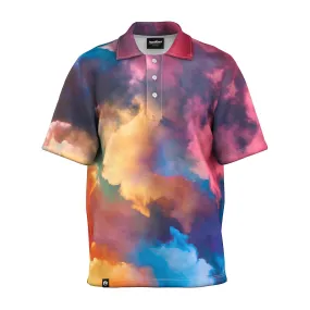 Abstract Oversized Polo Shirt