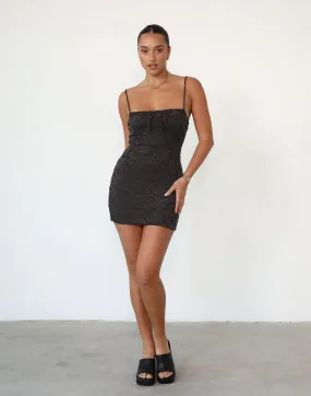 Charcoal Allegra Mini Dress