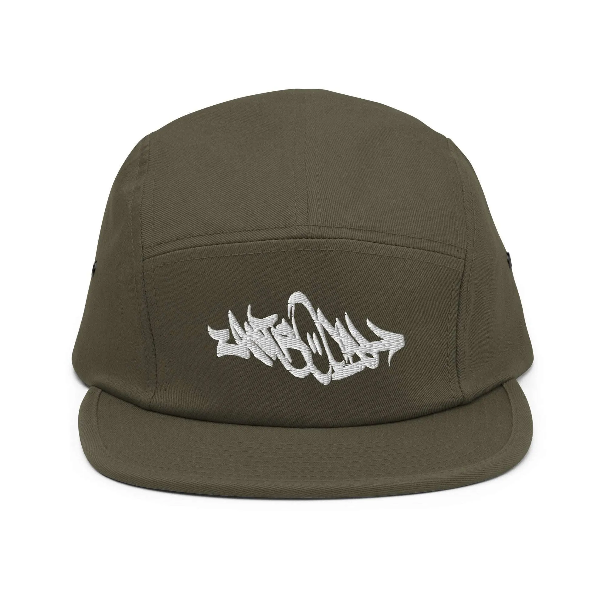 Antisocial Graffiti Tag 5-Panel Snapback Hat | Green