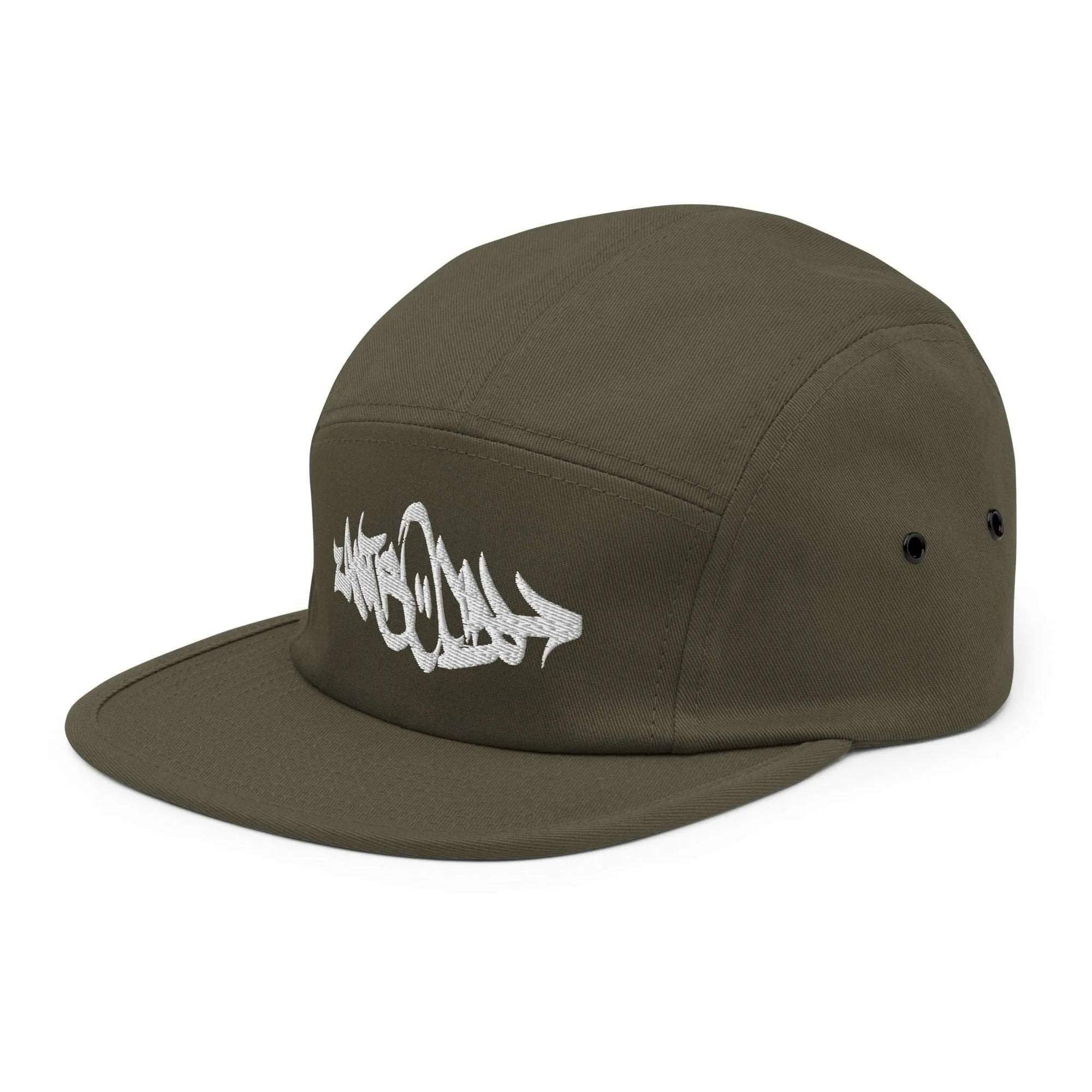 Antisocial Graffiti Tag 5-Panel Snapback Hat | Green