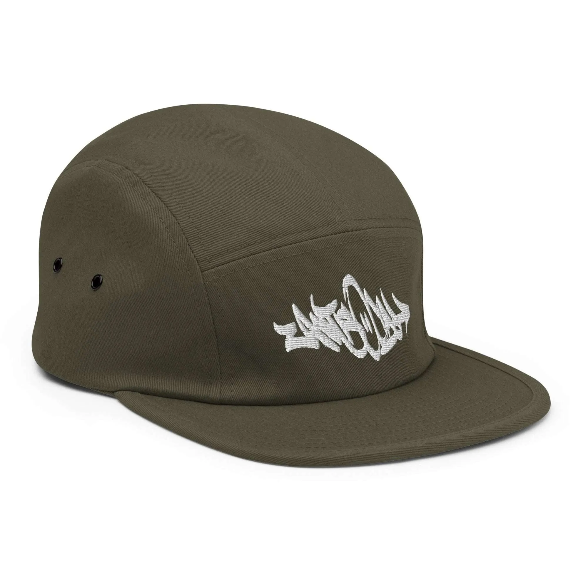 Antisocial Graffiti Tag 5-Panel Snapback Hat | Green