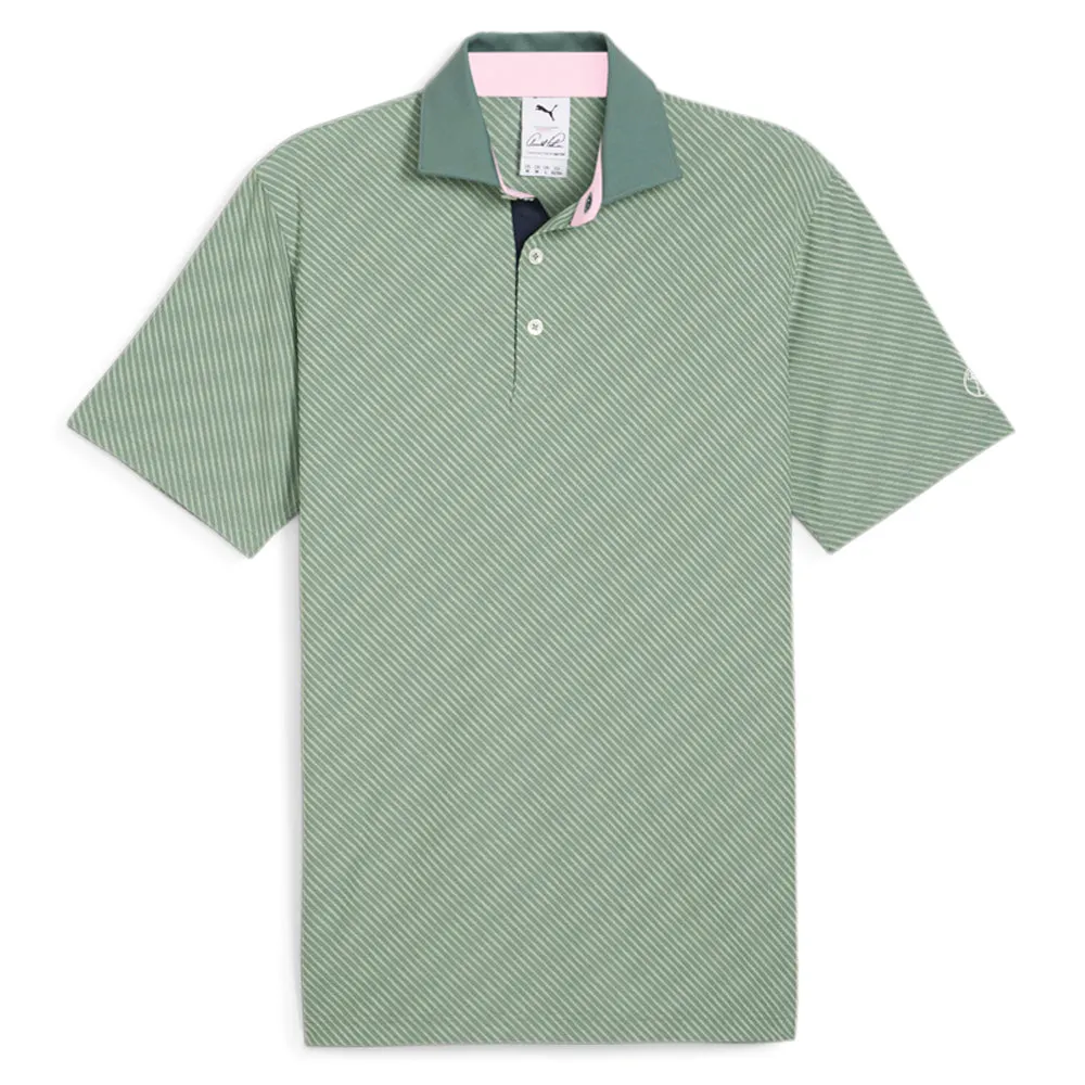 AP x Jacquard Stripe Short Sleeve Polo Shirt