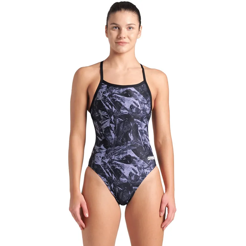 Arena - Crackle Challenge Back Ladies Swimsuit - Black/Team Black