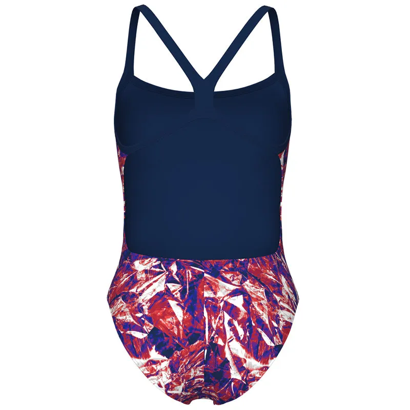 Arena - Crackle Challenge Back Ladies Swimsuit - Black/Team Red