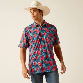 Ariat Men's Polo with All Over Print