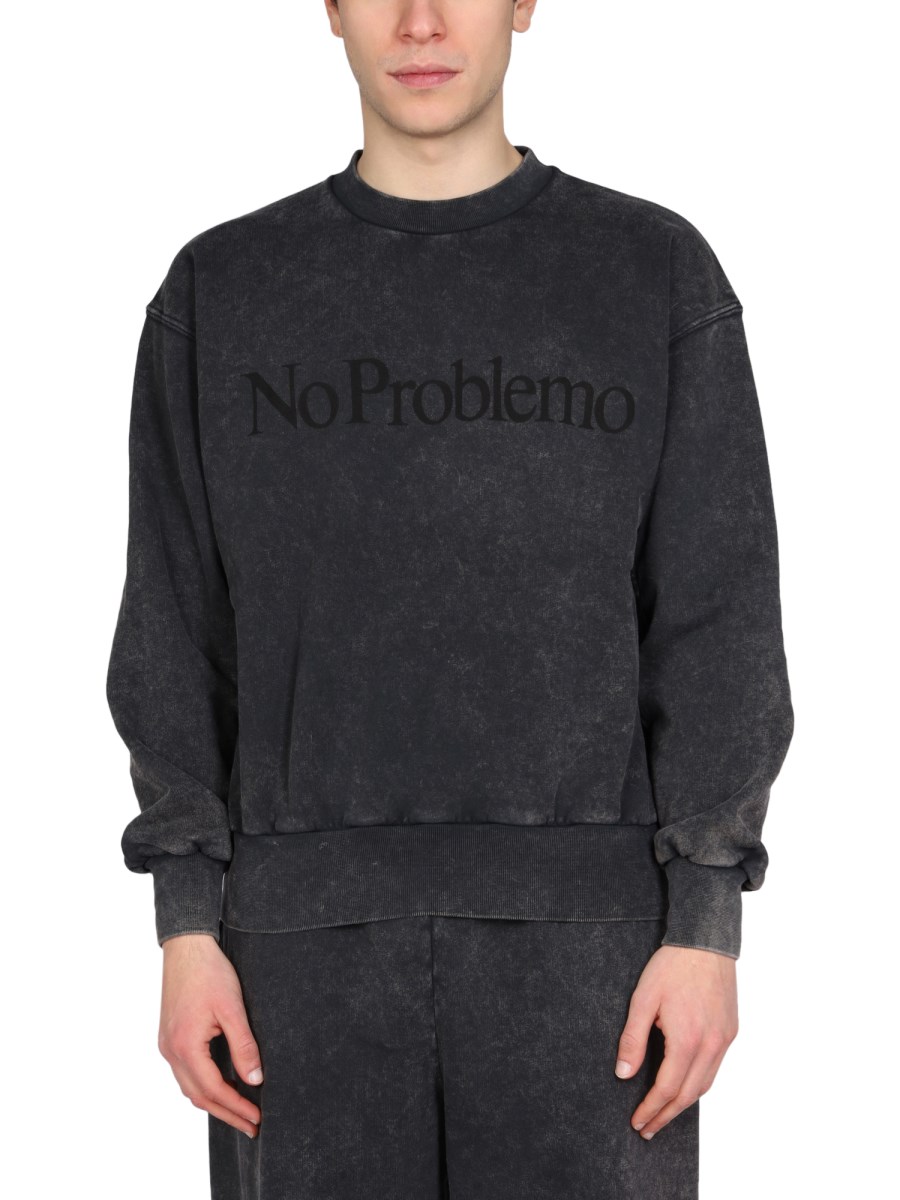 No Problemo Print Sweatshirt by Aries