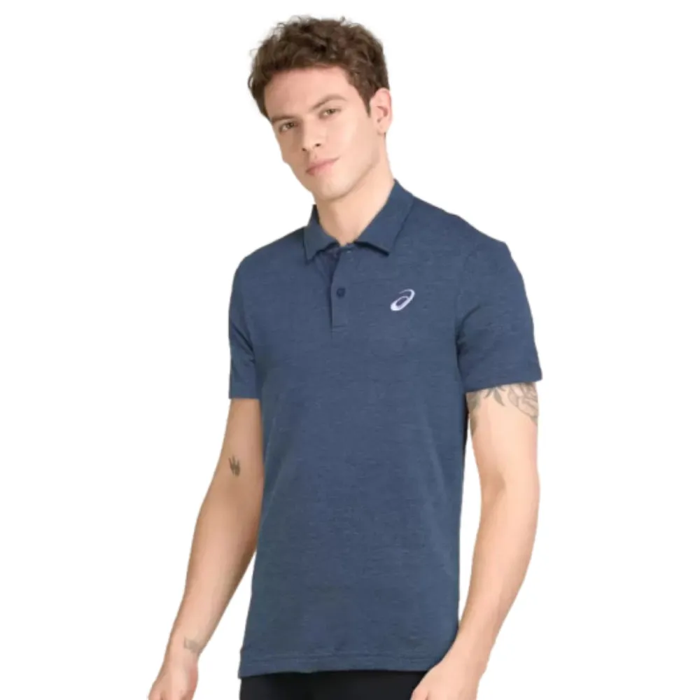 Men's Heather Polo Top French Blue The requested action(s) have been completed.