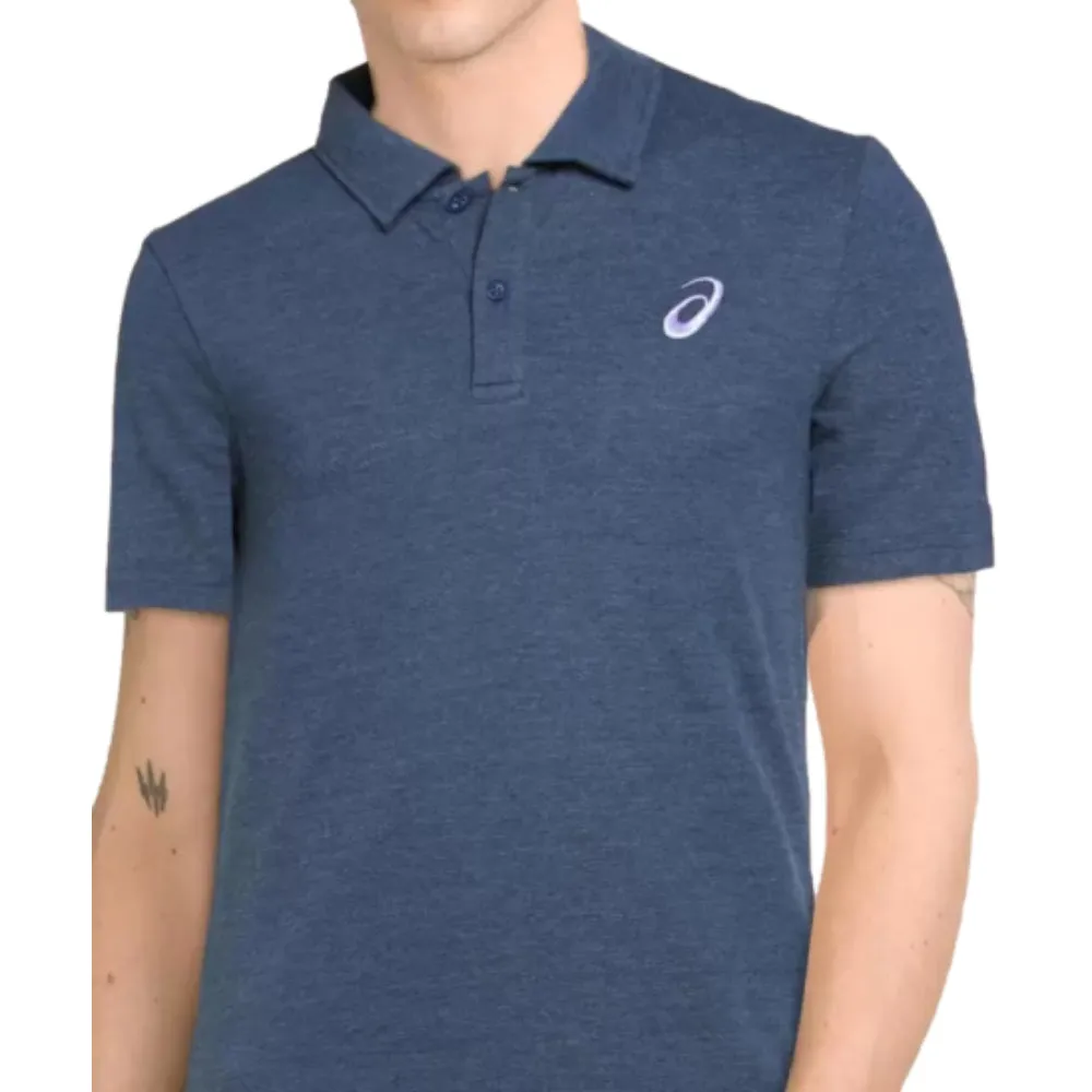 Men's Heather Polo Top French Blue The requested action(s) have been completed.