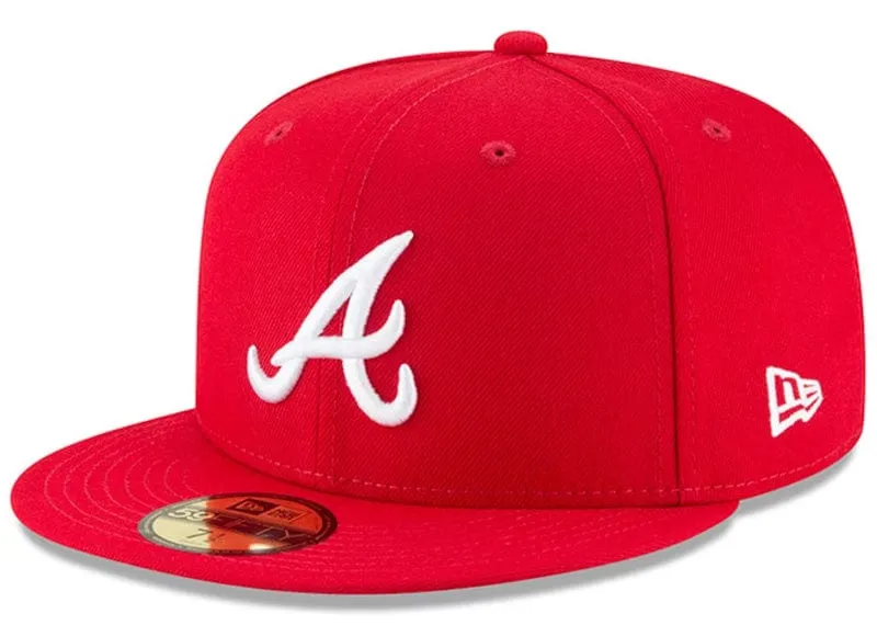 Atlanta Braves New Era Red Fashion Color Basic 59FIFTY Fitted Hat