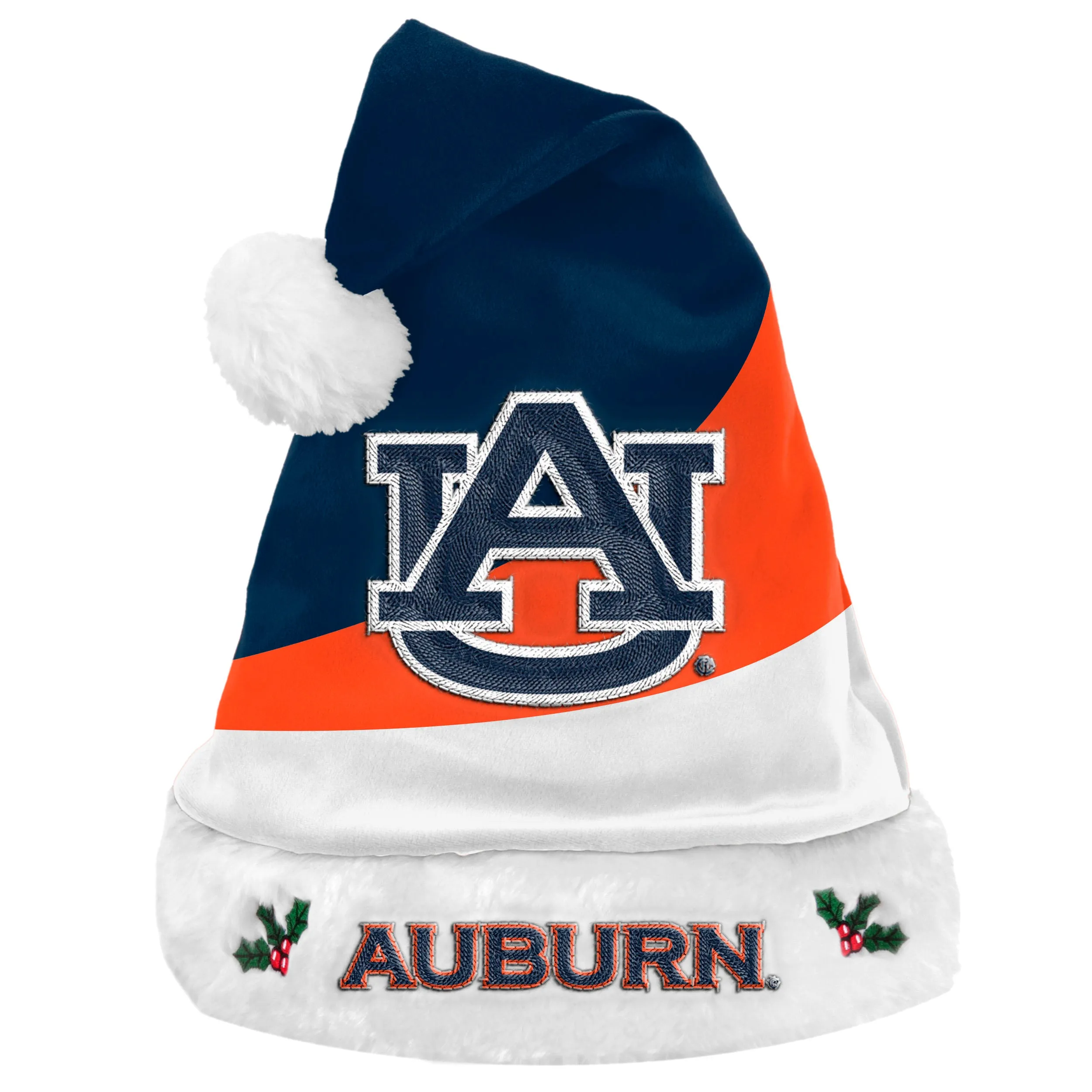 Auburn Tigers Colorblock Santa Hat