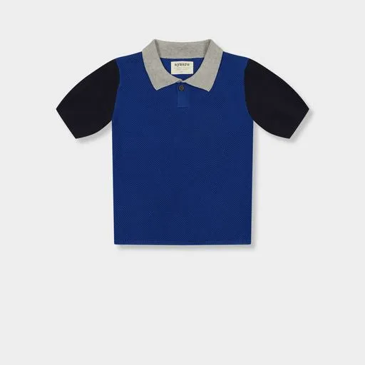 Short Sleeve Color Block Polo