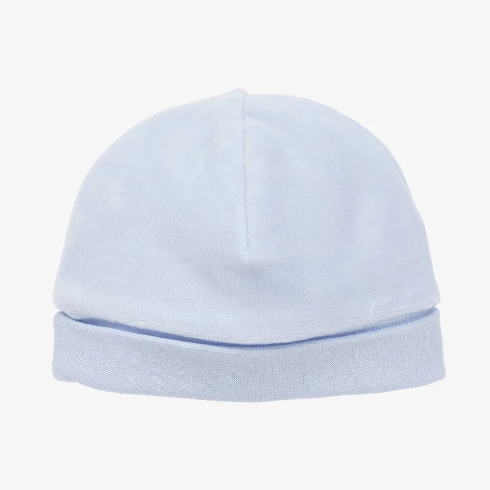 Baby Boys Blue Velour Hat