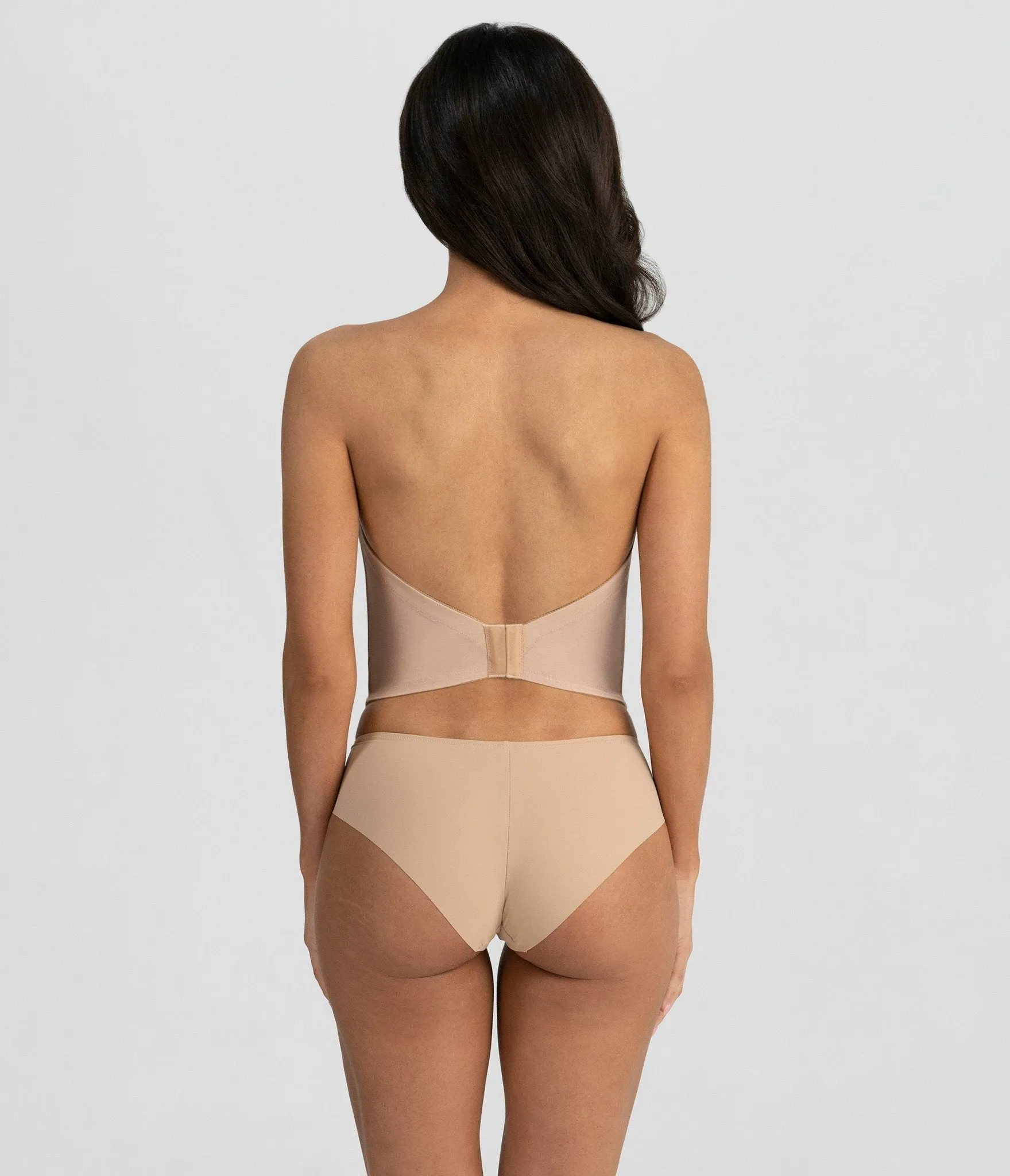 Backless Strapless Brie Bridal Bra Mocha