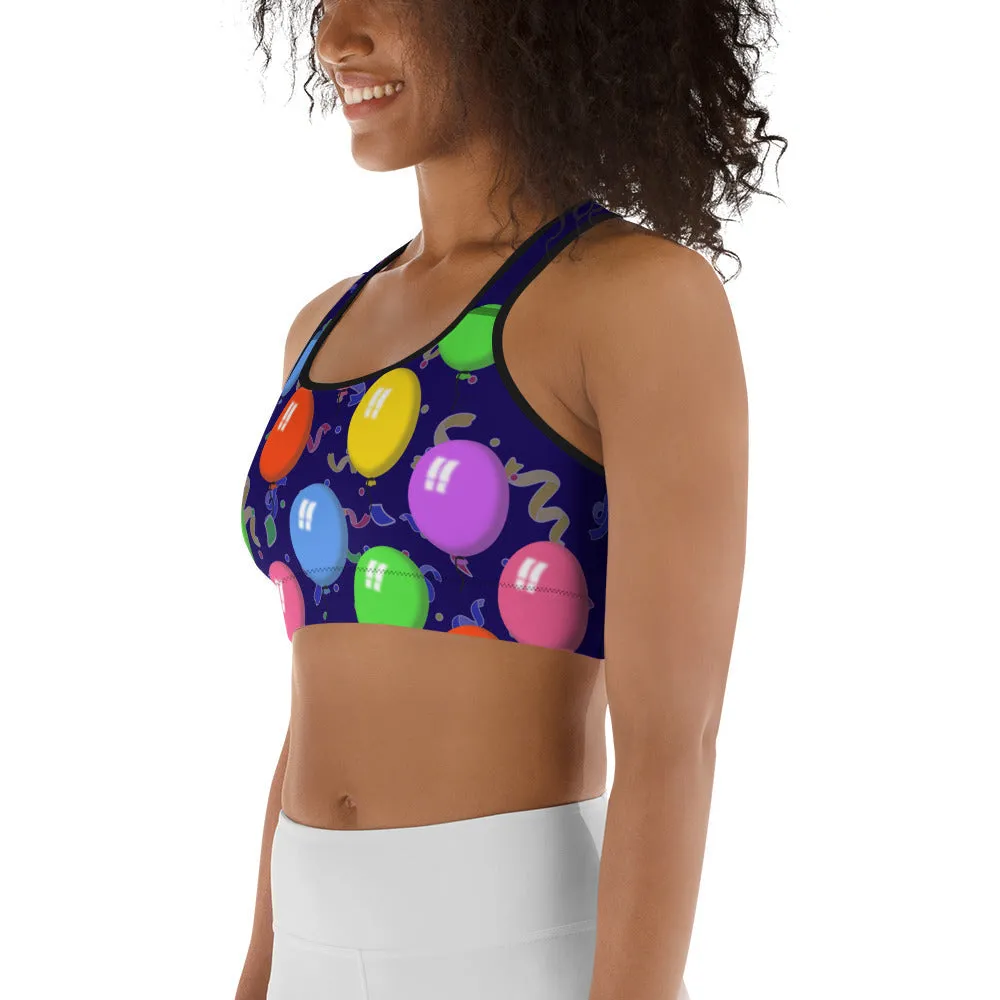 Balloons Sports Bra