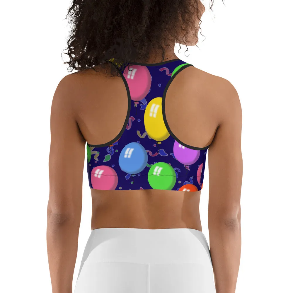 Balloons Sports Bra