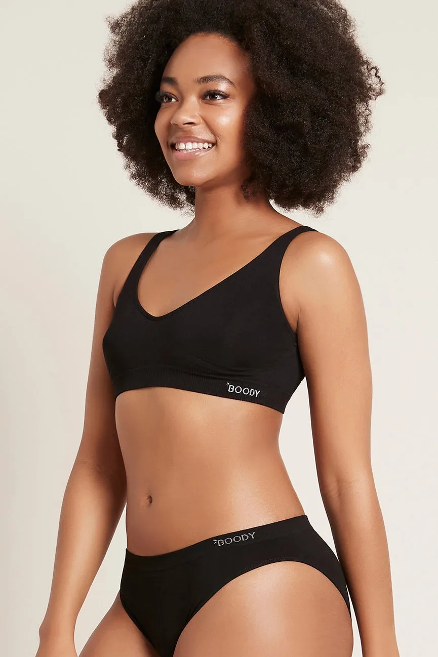 Black, Blush, White Shaper Crop Bra made of Bamboo