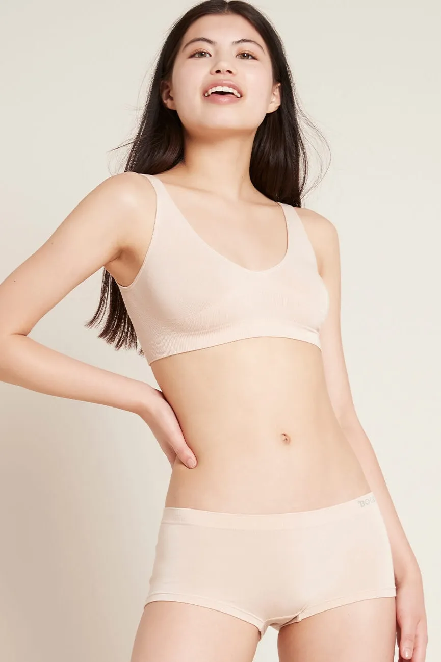 Black, Blush, White Shaper Crop Bra made of Bamboo