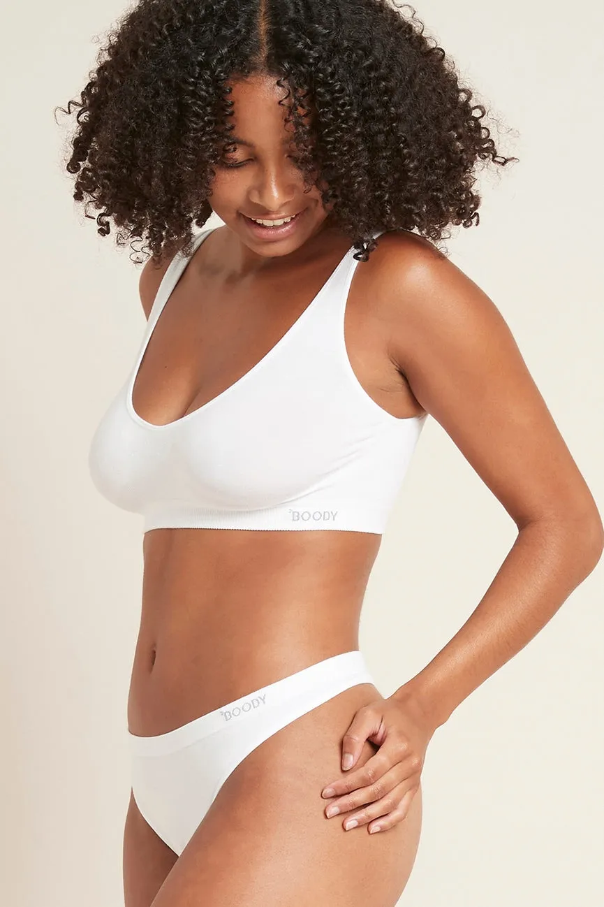 Black, Blush, White Shaper Crop Bra made of Bamboo