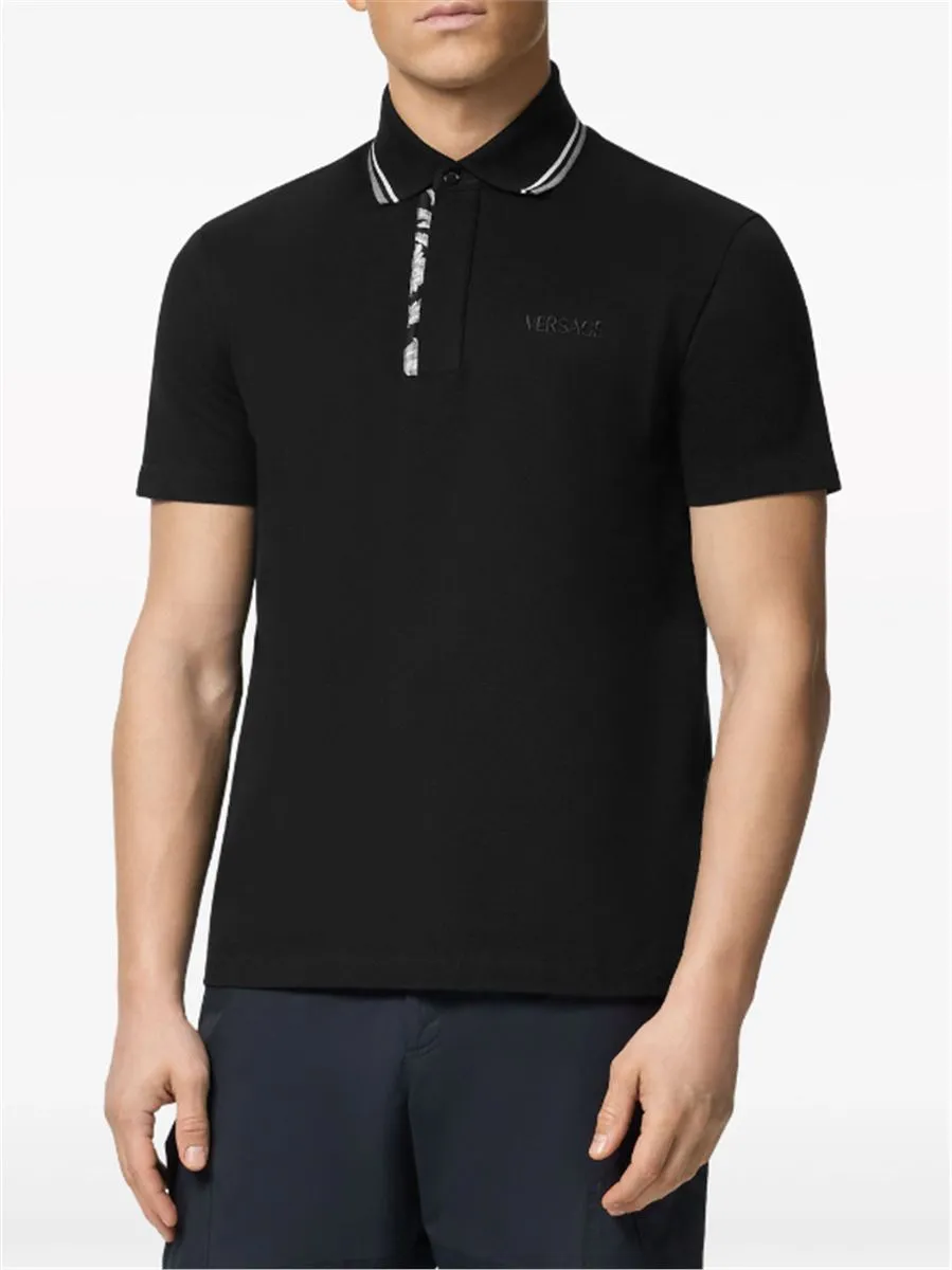 Embroidered Barocco Polo Shirt