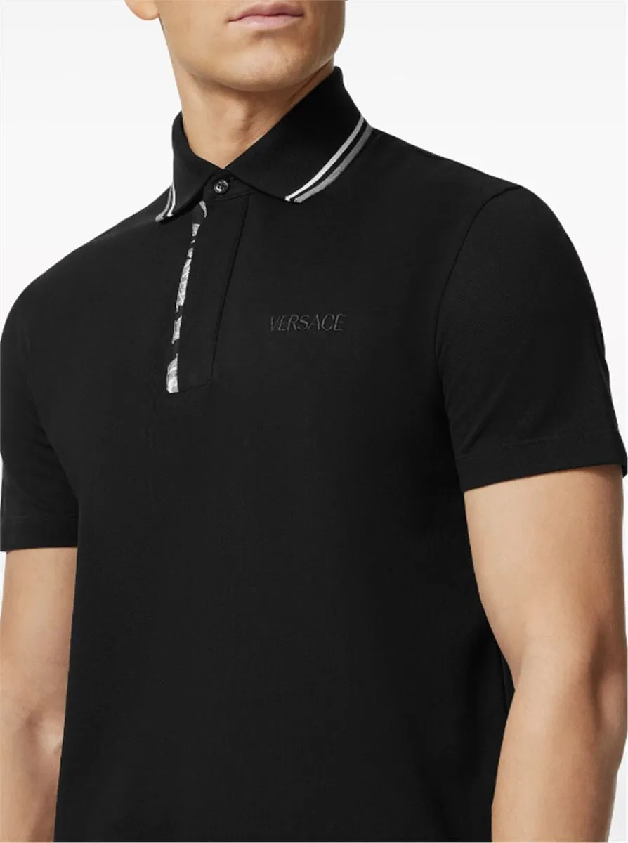 Embroidered Barocco Polo Shirt