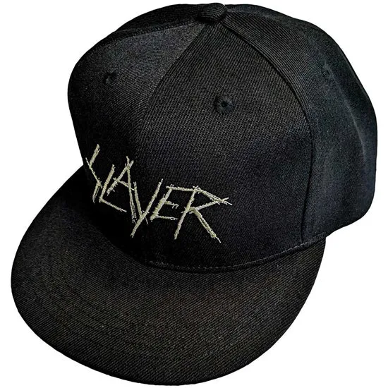 Baseball Hat - Slayer - Scratchy Logo - Flat Brim