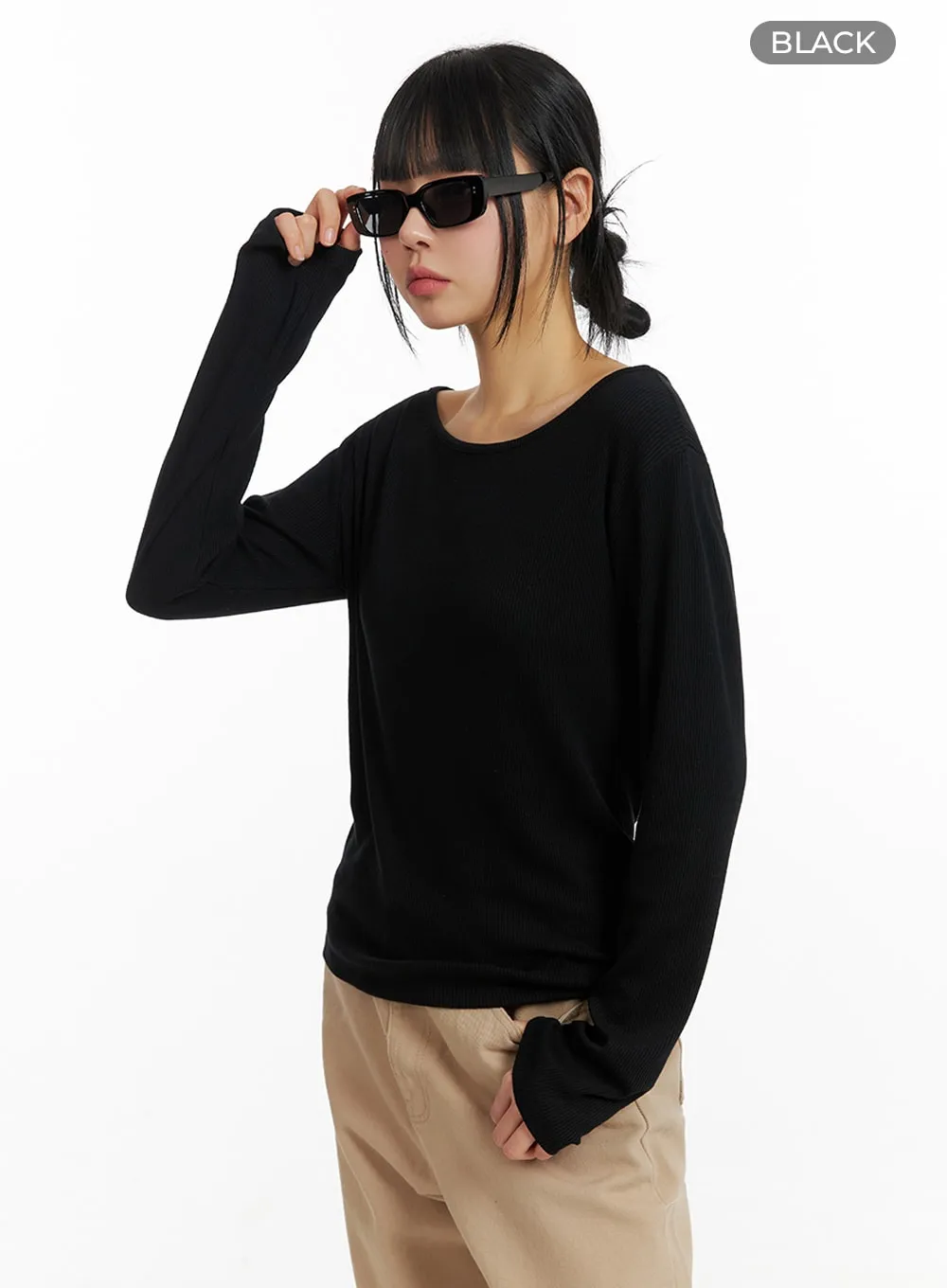 IM414 Basic Long Sleeve Round Neck