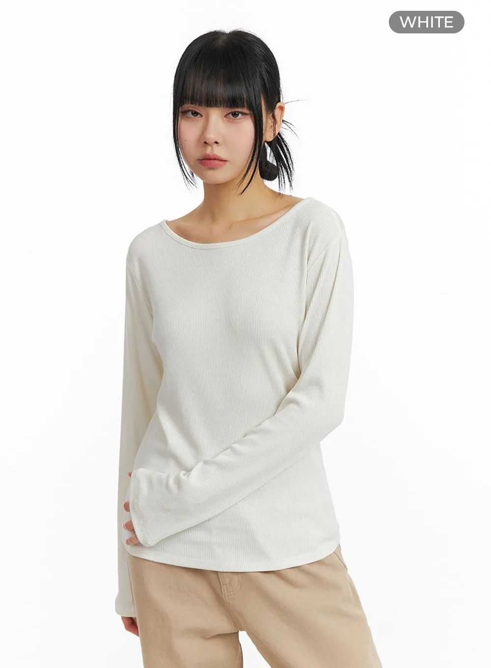 IM414 Basic Long Sleeve Round Neck