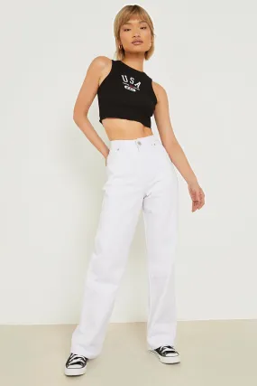 Basics High Waisted Boyfriend Jeans