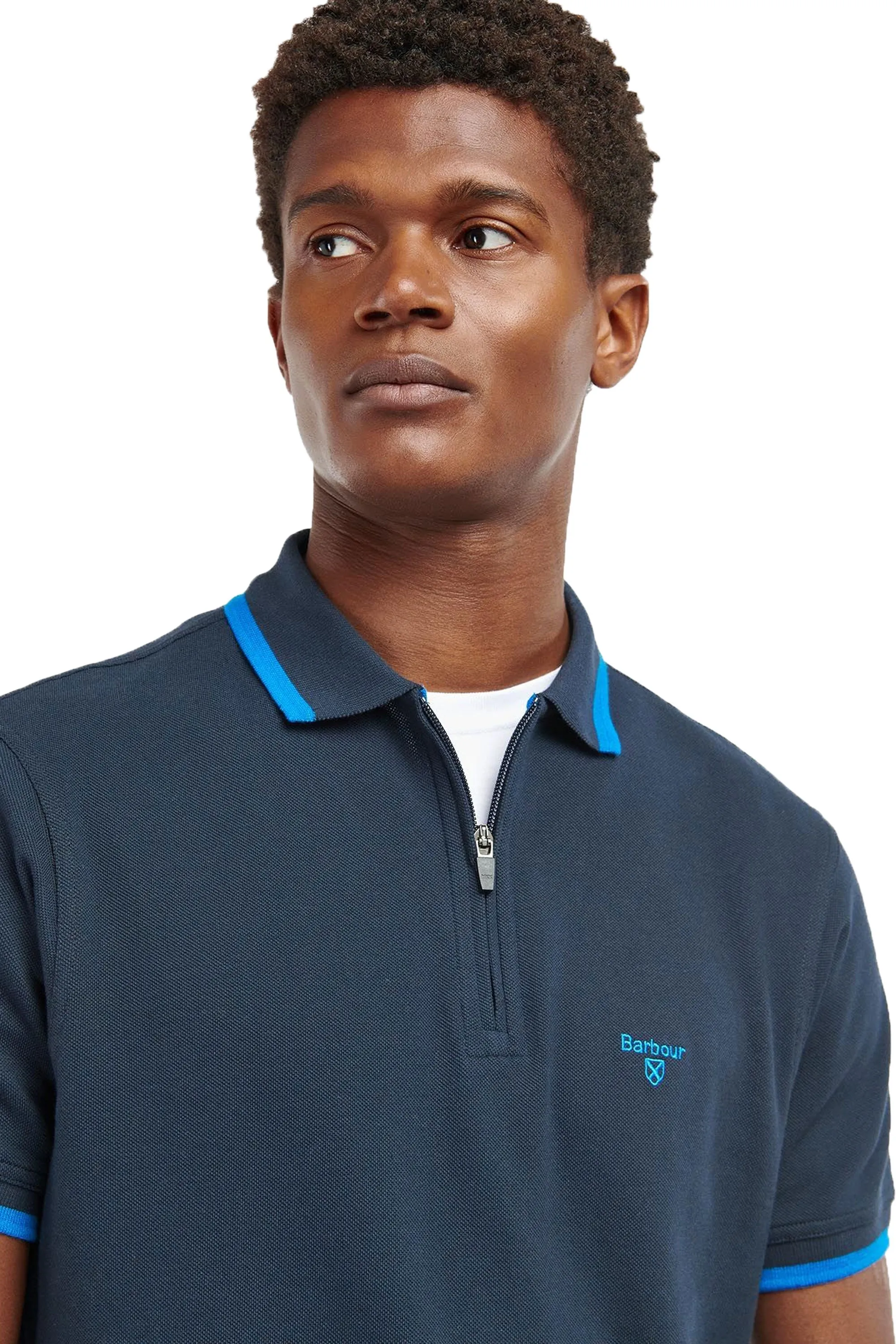 Beaumont Zip Polo Navy