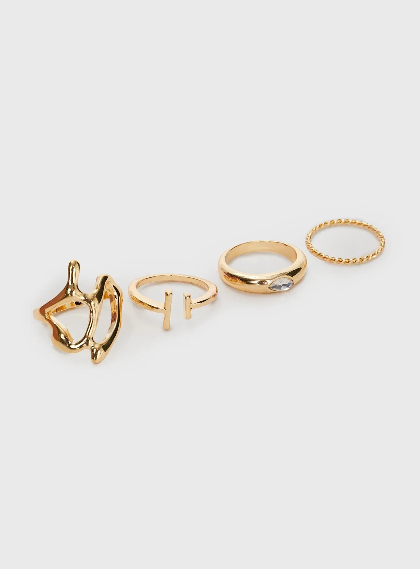 Better Together Ring Set Gold