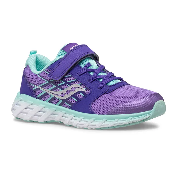 Big Girl Saucony Wind A/C 2.0 Purple/Turq