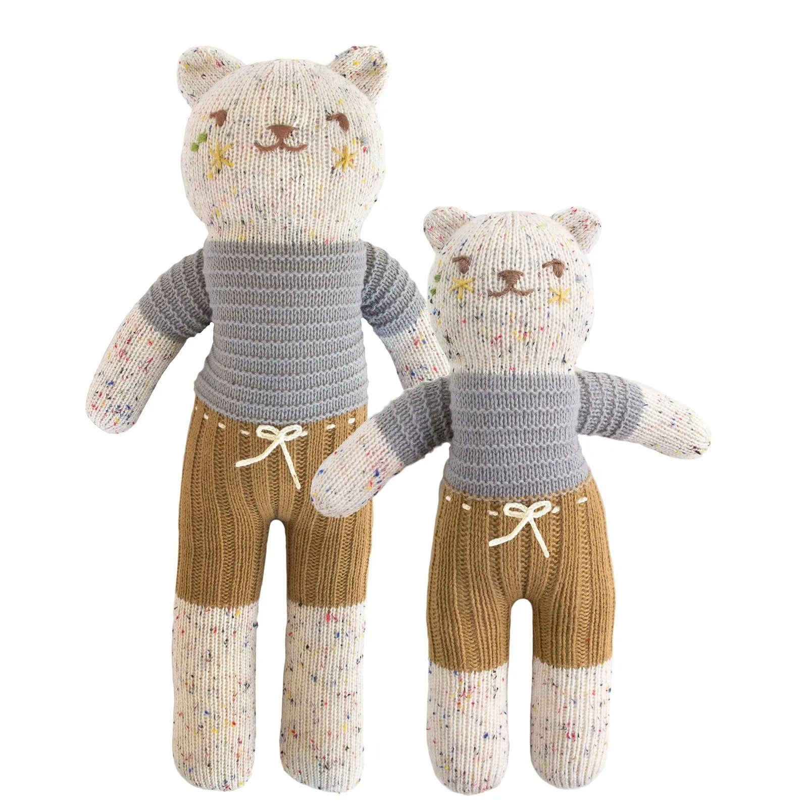 Blabla Knit Doll, Tweedy Bear Chestnut - Regular Size