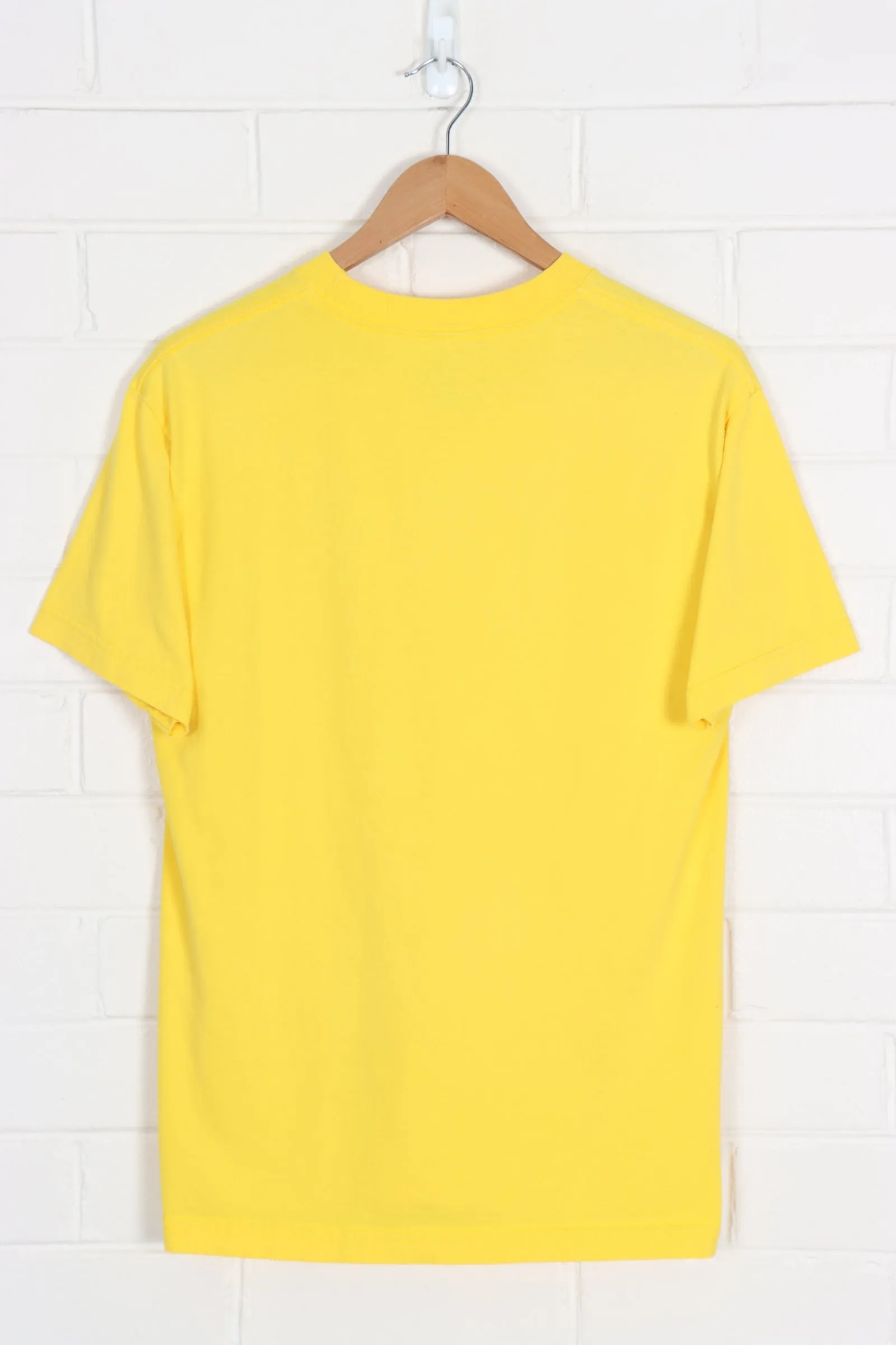 Black & Yellow Centre Swoosh Running T-Shirt