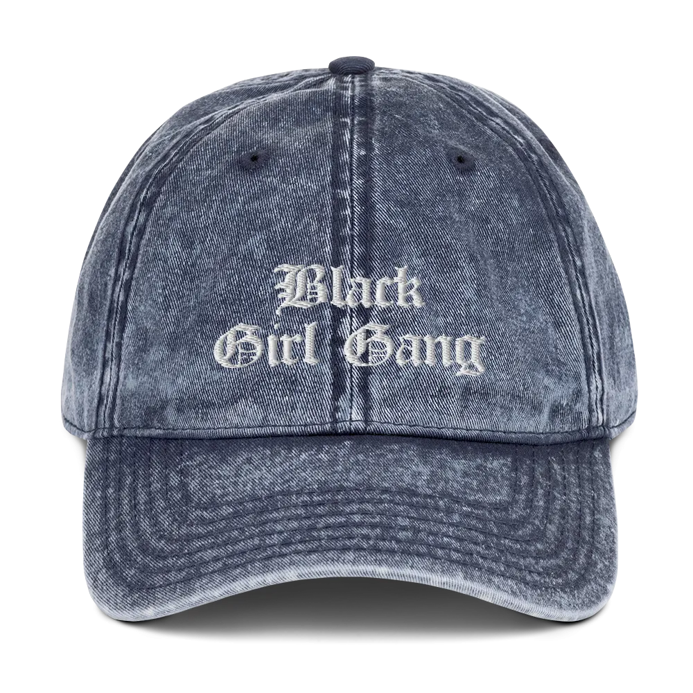 Black Girl Gang Washed Vintage Dad Hat