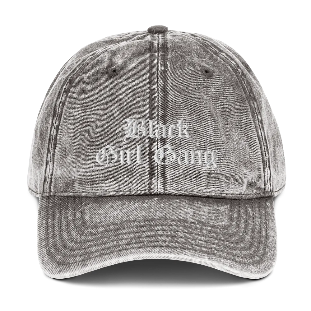 Black Girl Gang Washed Vintage Dad Hat