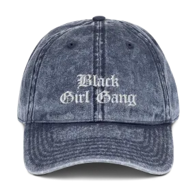 Black Girl Gang Washed Vintage Dad Hat