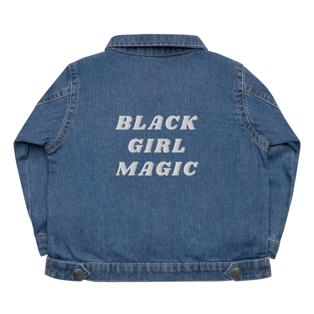 Black Girl Magic Baby Organic Denim Jacket