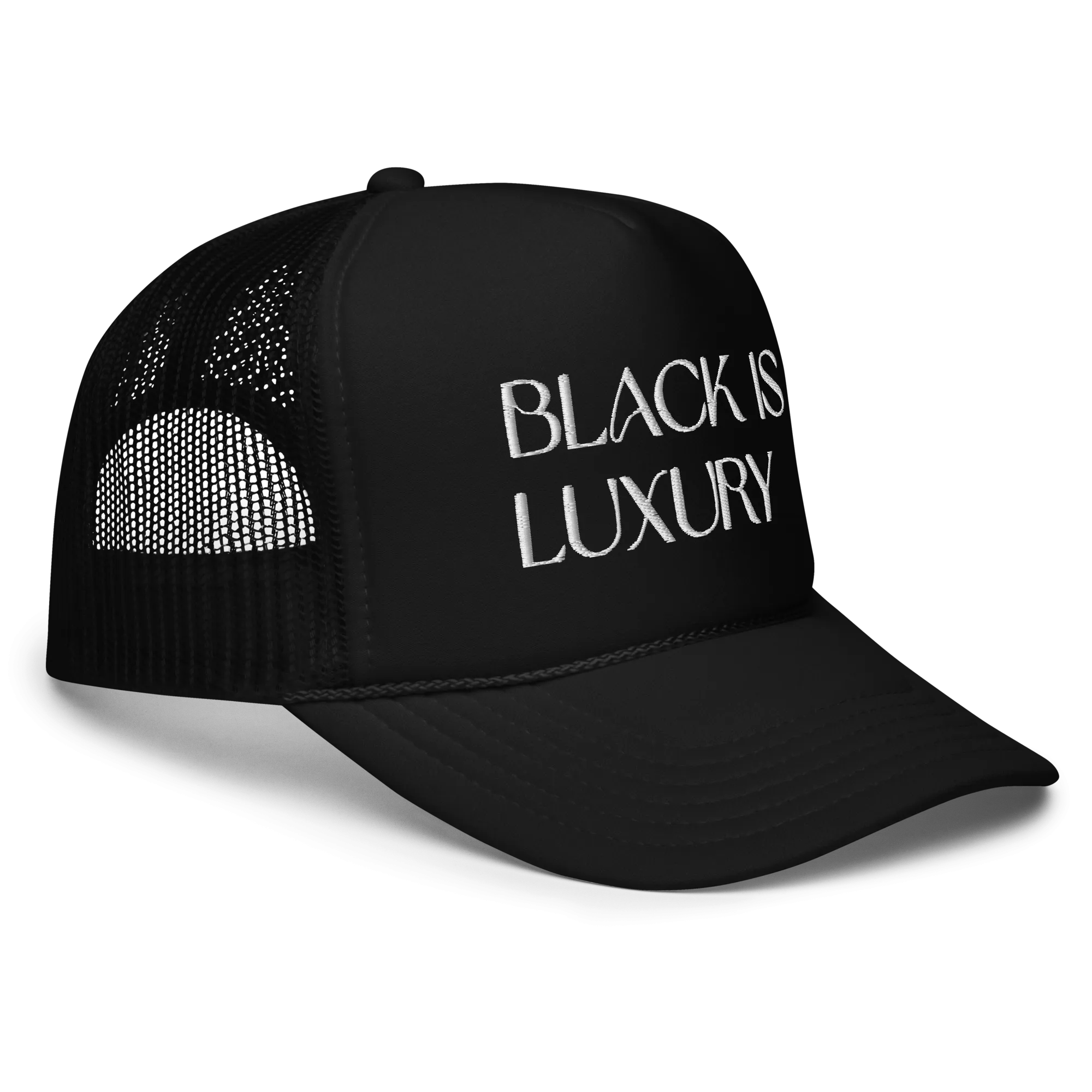 Black is Luxury Mesh Trucker Hat