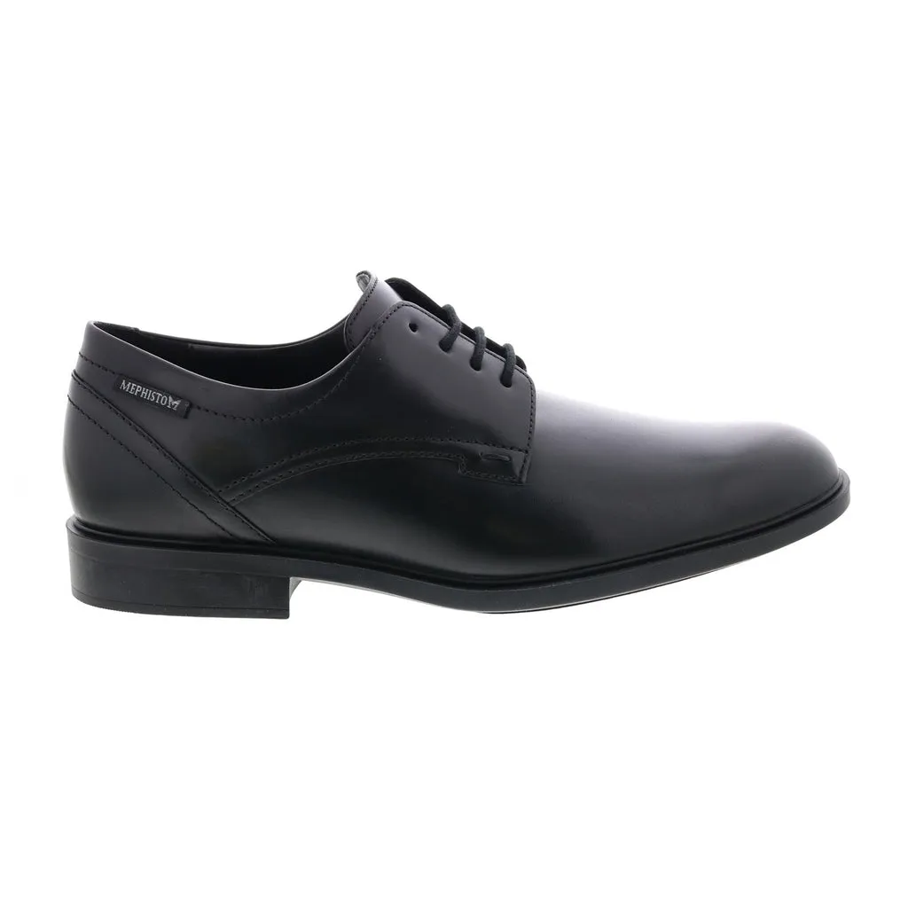 Black Leather Oxfords for Men by Mephisto