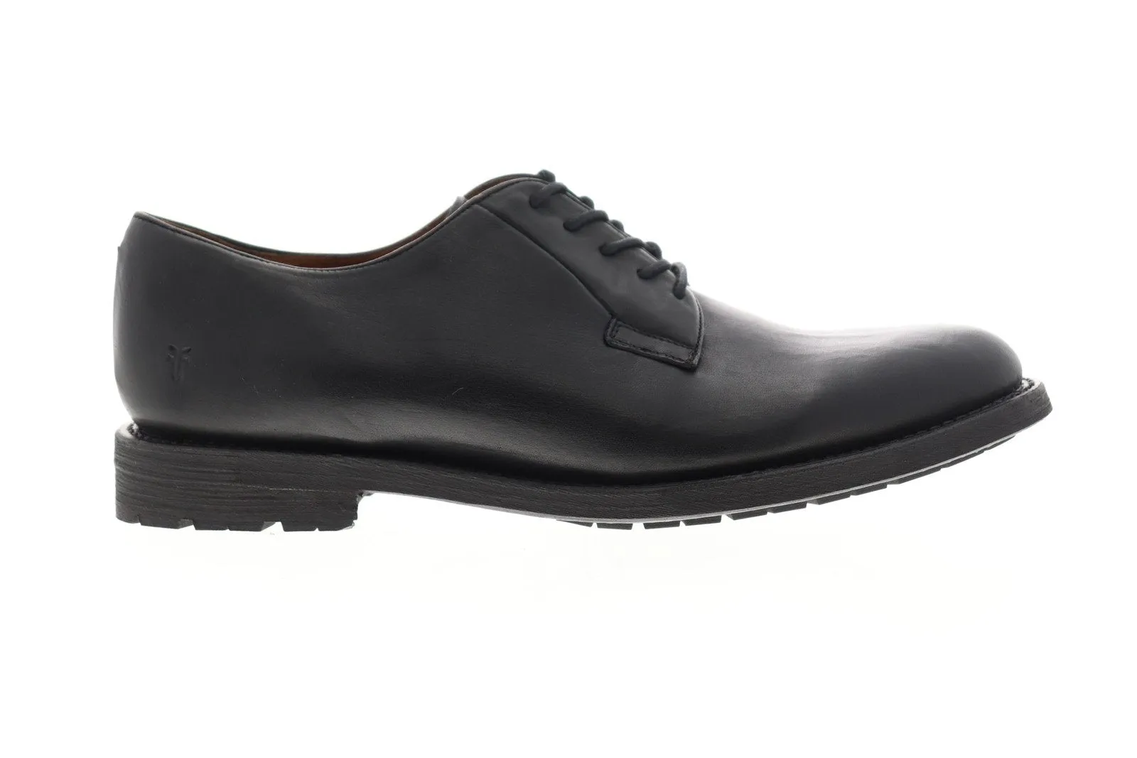 Black Plain Toe Oxfords & Lace Ups for Men by Frye Bowery Oxford