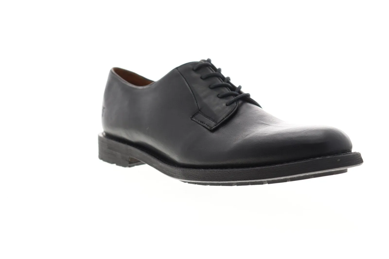 Black Plain Toe Oxfords & Lace Ups for Men by Frye Bowery Oxford