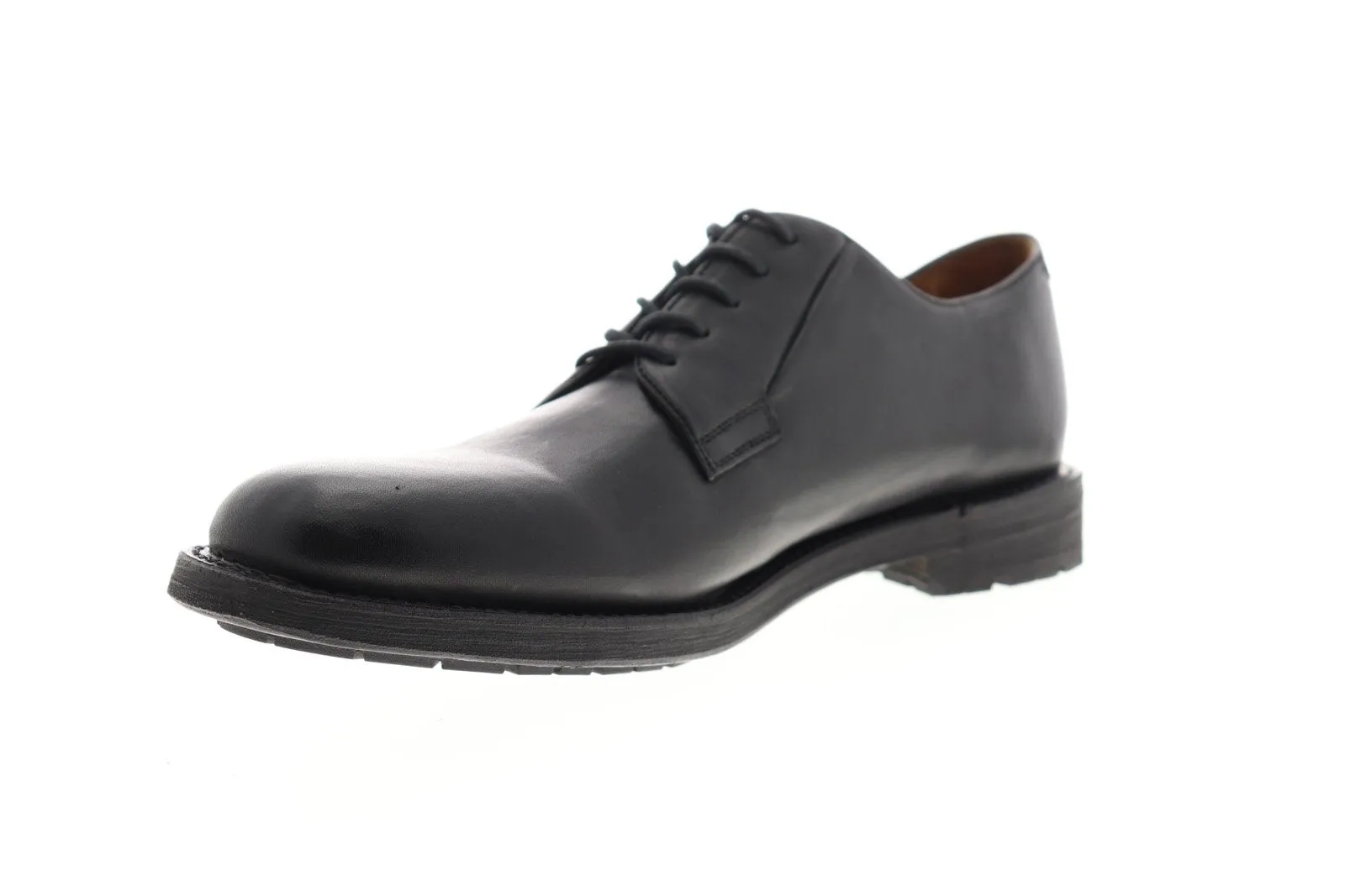 Black Plain Toe Oxfords & Lace Ups for Men by Frye Bowery Oxford