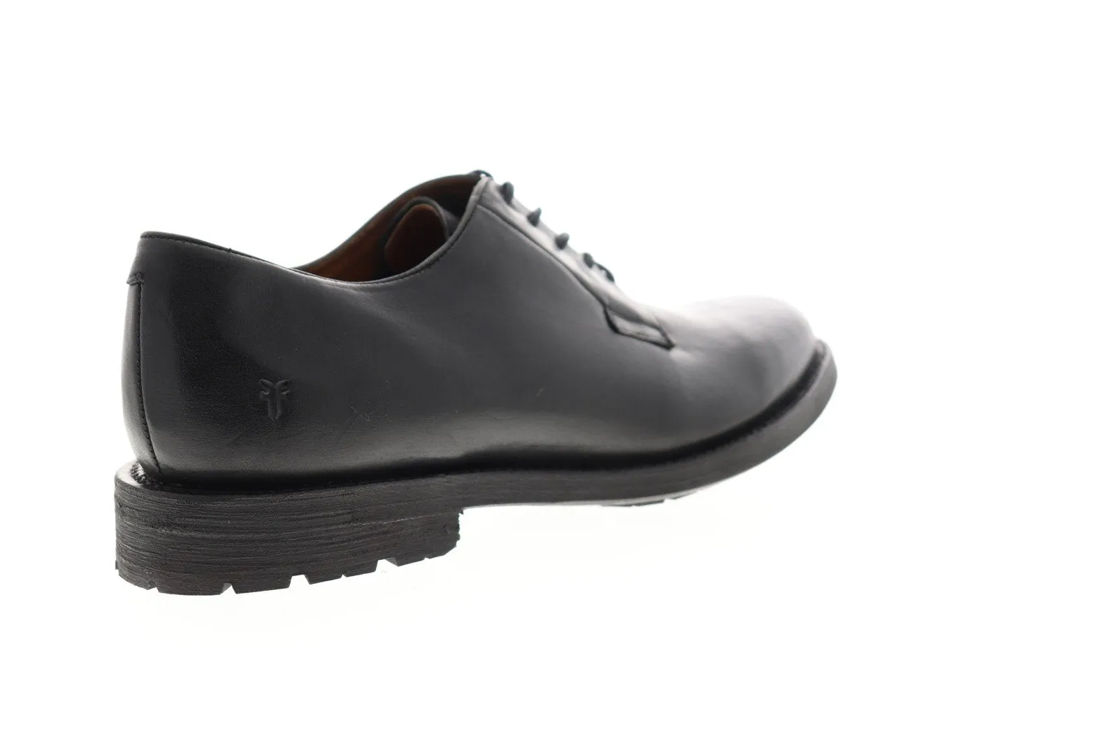 Black Plain Toe Oxfords & Lace Ups for Men by Frye Bowery Oxford