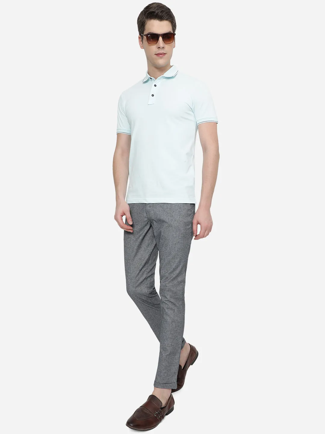 Blue Neo Fit Casual Trouser