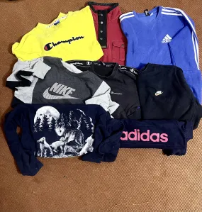 Branded Nike, Adidas, Champion and Polo Sweatshirts ------10pcs