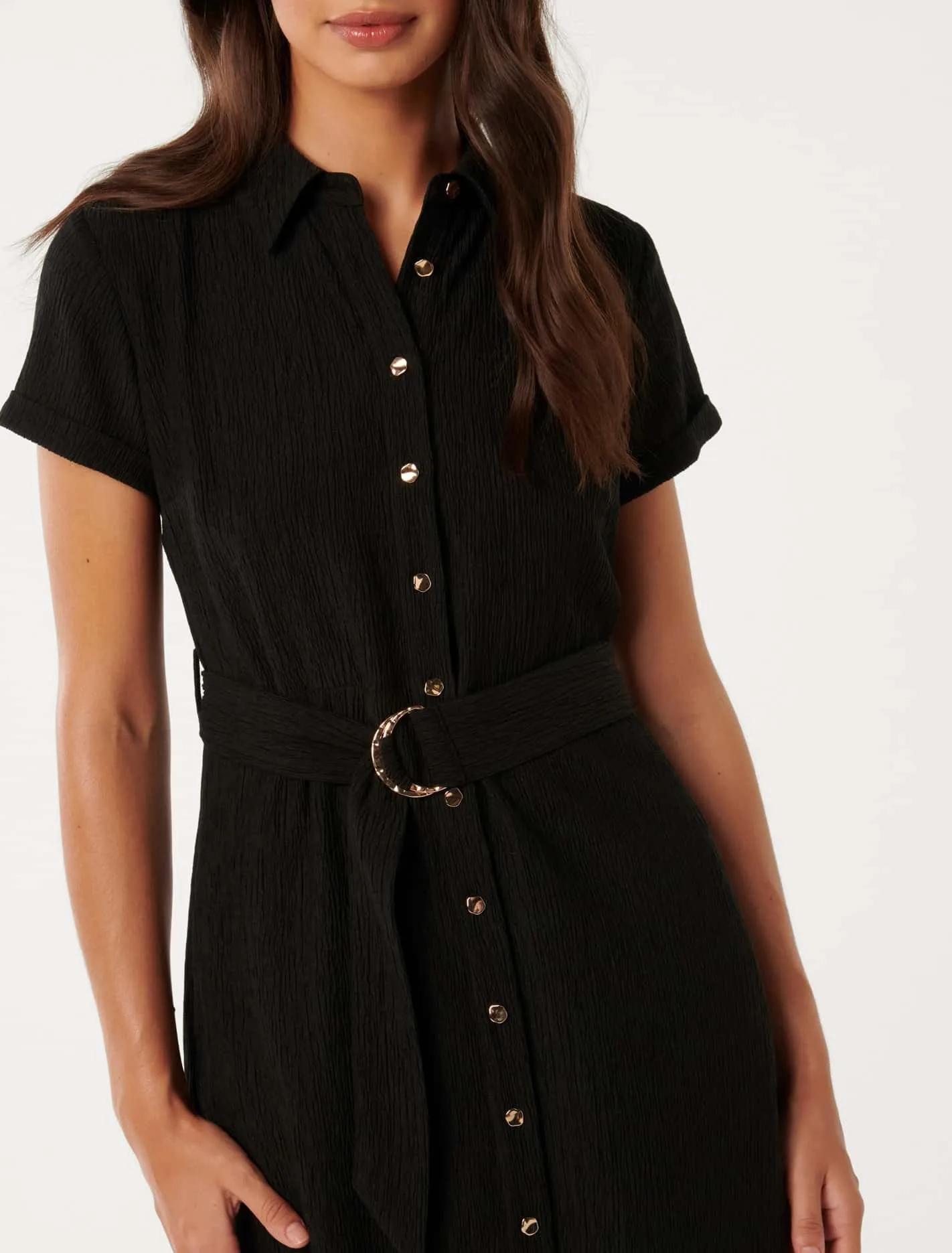 Briley Textured Shirt Dress